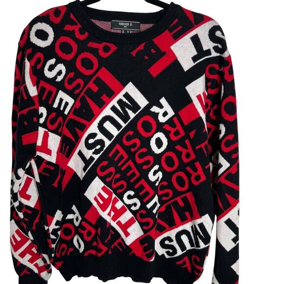 Forever 21 Men's Cotton‎ Crewneck Sweater Size XL - Picture 2 of 6